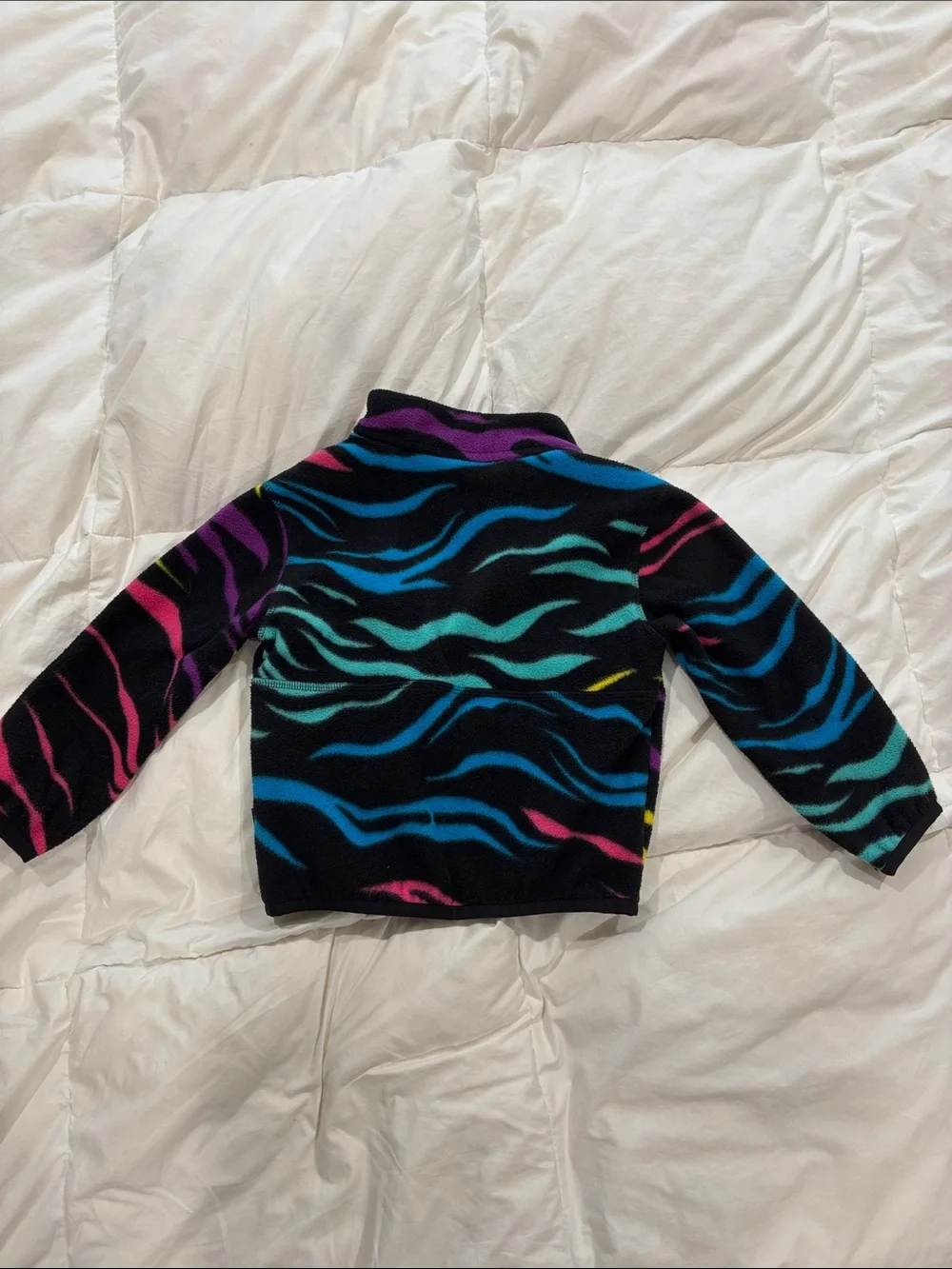 Burton Kids Neon Zebra Fleece Pullover - Black, Purple, Pink, Yellow, Blue